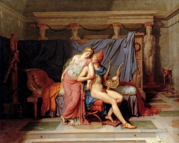 El cortejo de París y Helen Jacques Louis David Pinturas al óleo